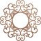 Ekena Millwork Reims Wood Fretwork Pierced Ceiling Medallion, Wood (Paint Grade), 26"OD x 9 7/8"ID x 3/8"T CMWP26X26X0375REMF - alternate 1